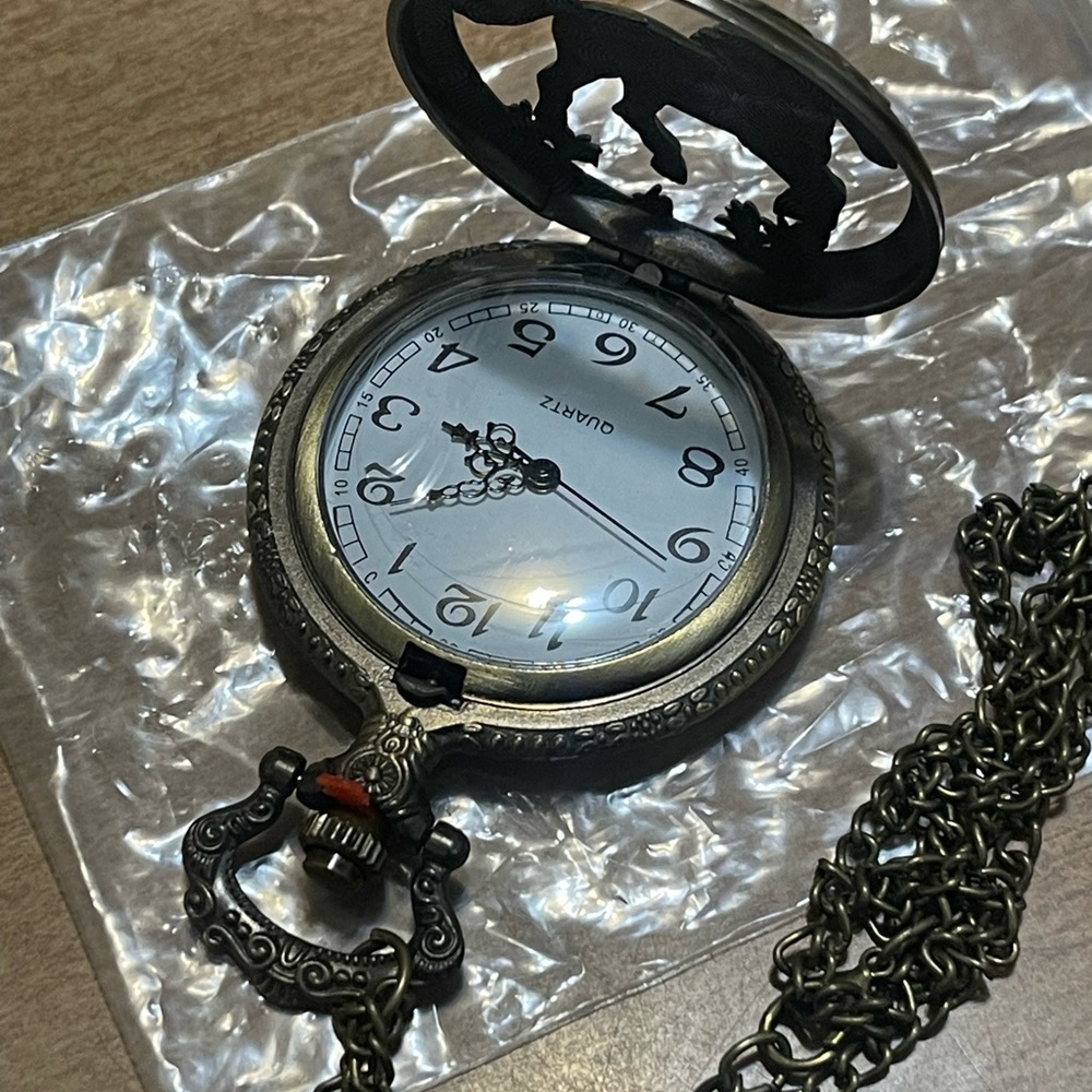 Horse Fob Watches Fashion Quartz Pocket Watch Vintage Necklace Pendant C… - Picture 9 of 11